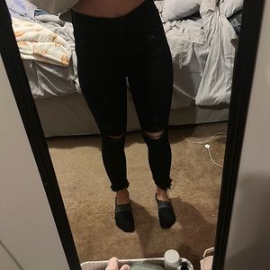 Abercrombie curve love black skinny jeans
